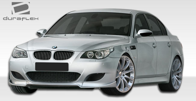 2006-2010 BMW M5 E60 Duraflex HR-S Body Kit - 2 Piece - Includes HR-S Front Lip Under Spoiler Air Dam (107184) HR-S Rear Diffuser (107185)