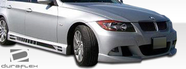 2006-2008 BMW 3 Series E90 4dr Duraflex R-1 Body Kit - 4 Piece - Includes R-1 Front Bumper Cover (105350) R-1 Side Skirts Rocker Panels (105351) R-1 Rear Bumper Cover (105352)