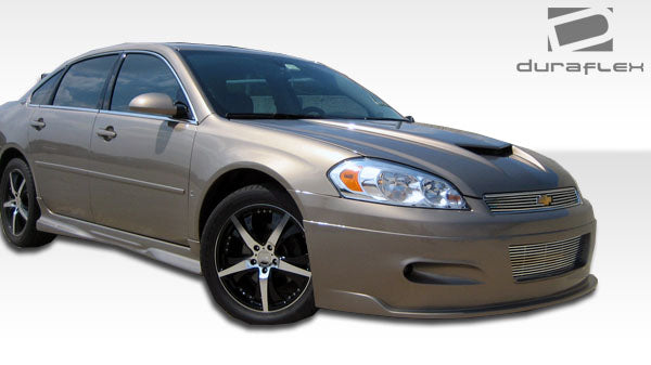 2006-2013 Chevrolet Impala Duraflex Racer Body Kit - 4 Piece - Includes Racer Front Lip Under Spoiler Air Dam (103094) Racer Rear Lip Under Spoiler Air Dam (103096) Racer Side Skirts Rocker Panels (103095)