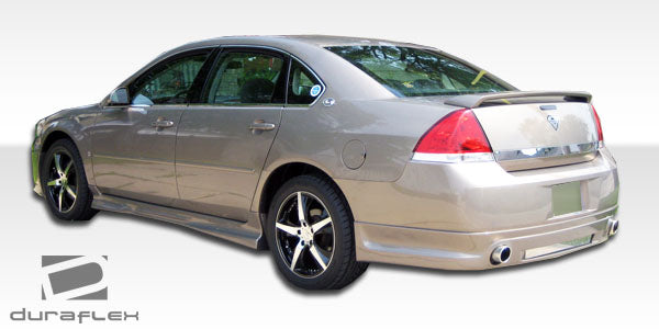 2006-2013 Chevrolet Impala Duraflex Racer Body Kit - 4 Piece - Includes Racer Front Lip Under Spoiler Air Dam (103094) Racer Rear Lip Under Spoiler Air Dam (103096) Racer Side Skirts Rocker Panels (103095)