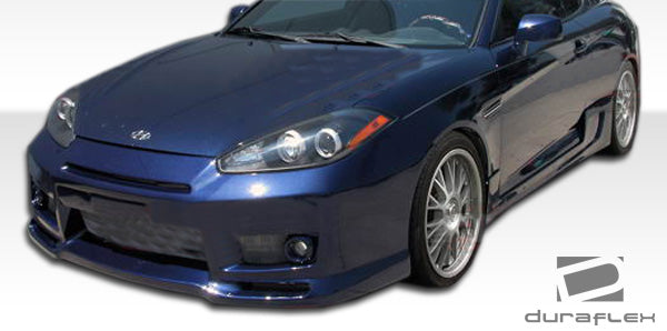 2007-2008 Hyundai Tiburon Duraflex Spec-R Body Kit - 4 Piece - Includes Spec-R Front Bumper Cover (106001) Spec-R Side Skirts Rocker Panels (106002) Spec-R Rear Bumper Cover (106003)