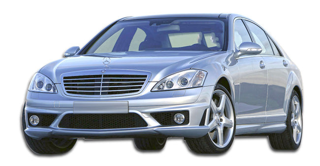 2007-2009 Mercedes S Class W221 Duraflex S65 Look Body Kit - 4 Piece - Includes S65 Look Front Bumper Cover (107201) S65 Look Side Skirts Rocker Panels (107202) S65 Look Rear Bumper Cover (107203)