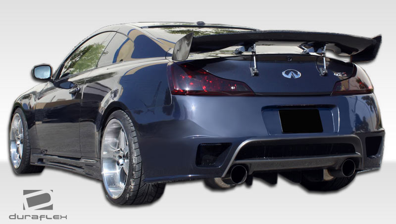 2008-2015 Infiniti G Coupe G37 Q60 Duraflex GT-R Body Kit - 4 Piece - Includes GT-R Front Bumper Cover (107042) GT-R Side Skirts Rocker Panels (107043) GT-R Rear Bumper Cover (107044)