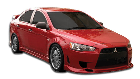 2008-2017 Mitsubishi Lancer Duraflex C-1 Body Kit - 4 Piece - Includes C-1 Front Bumper Cover (106417) C-1 Side Skirts Rocker Panels (106418) C-1 Rear Bumper Cover (106419)