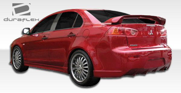 2008-2017 Mitsubishi Lancer Duraflex C-1 Body Kit - 4 Piece - Includes C-1 Front Bumper Cover (106417) C-1 Side Skirts Rocker Panels (106418) C-1 Rear Bumper Cover (106419)