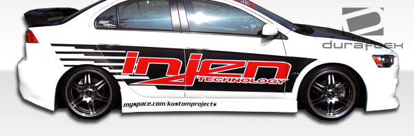 2008-2017 Mitsubishi Lancer Duraflex GT Concept Body Kit - 4 Piece - Includes GT Concept Front Bumper Cover (103942) GT Concept Side Skirts Rocker Panels (103943) GT Concept Rear Bumper Cover (103944)