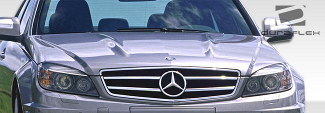 2008-2011 Mercedes C Class W204 Duraflex C63 Look Hood - 1 Piece