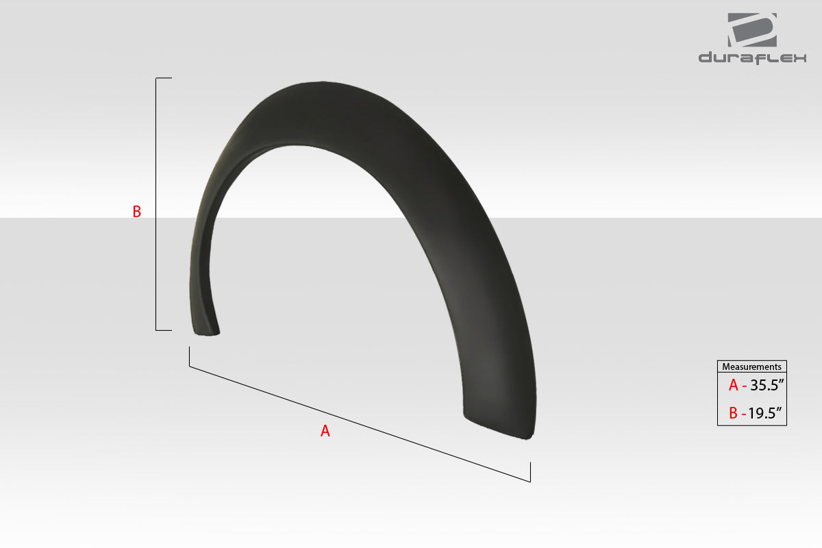 Universal Duraflex Fender Flares - 2 Piece