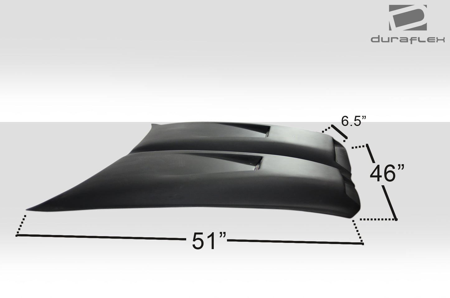 Universal Duraflex Vortex Hood Scoop - 1 Piece