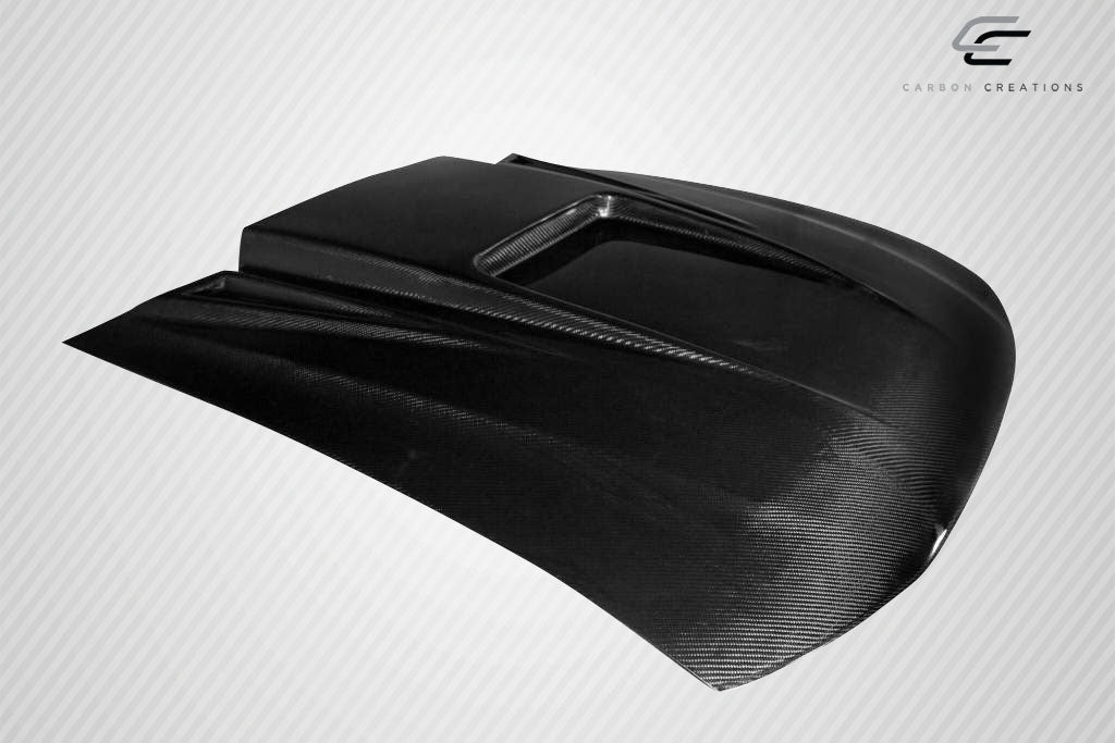 1999-2004 Ford Mustang Carbon Creations Spyder 3 Hood - 1 Piece