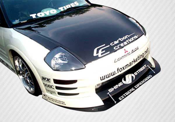 Universal Carbon Creations Middle Splitter Front Lip Under Spoiler Air Dam - 1 Piece
