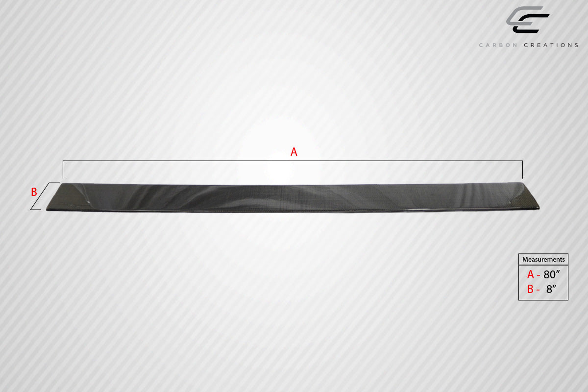 Universal Carbon Creations Side Skirt Splitters - 2 Piece