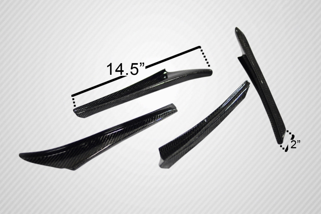 Universal Carbon Creations Type 1 Fuel Canards - 4 Piece