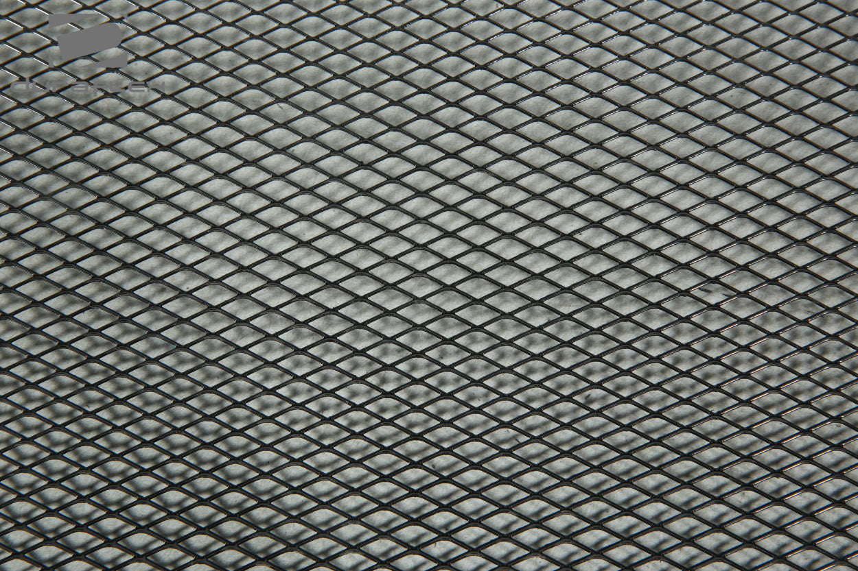 Diamond Cut Mesh Grille (silver) - 2 Piece