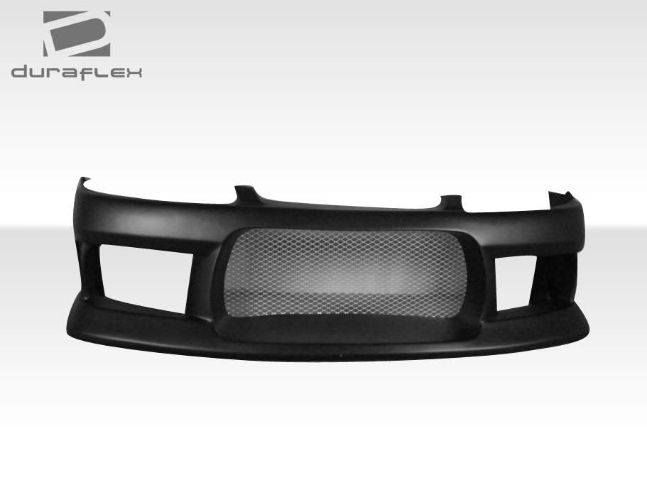 1995-1998 Nissan 240SX S14 Duraflex Silvia S15 Conversion M-1 Sport Kit - 4 Piece - Includes M-1 Sport Front Bumper Cover (104275) S15 OEM Fiberglass Hood (100889) S15 OEM Fenders (101643)
