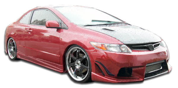 2006-2011 Honda Civic 2DR Duraflex Sigma Body Kit - 4 Piece - Includes Sigma Front Bumper Cover (104694) Sigma Rear Bumper Cover (104696) Sigma Side Skirts Rocker Panels (104695)