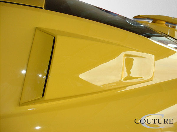 2005-2009 Ford Mustang Couture Urethane CVX Window Scoop Louvers - 2 Piece