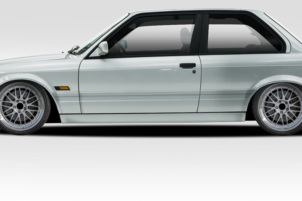 1988-1991 BMW 3 Series E30 2DR Duraflex M-Tech Body Kit - 4 Piece - Includes M-Tech Front Bumper Cover (105044) M-Tech Rear Bumper Cover (105047) M-Tech Side Skirts Rocker Panels (105046)