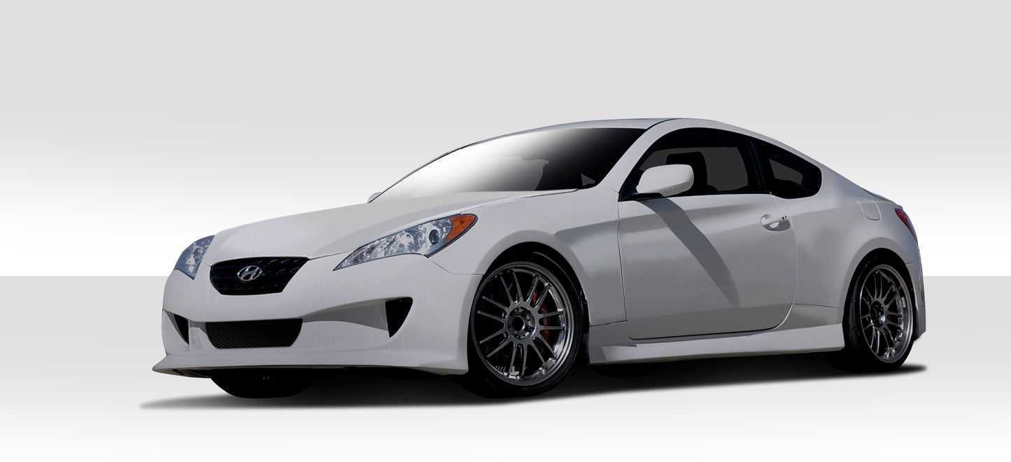 2010-2012 Hyundai Genesis Coupe 2DR Duraflex Circuit Body Kit - 4 Piece - Includes Circuit Front Bumper Cover (105828) Circuit Side Skirts Rocker Panels (105829) Circuit Rear Bumper Cover (105830)