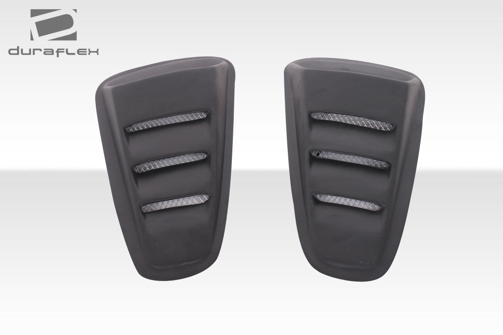 2010-2014 Ford Mustang Duraflex Circuit Window Scoop Louvers - 2 Piece