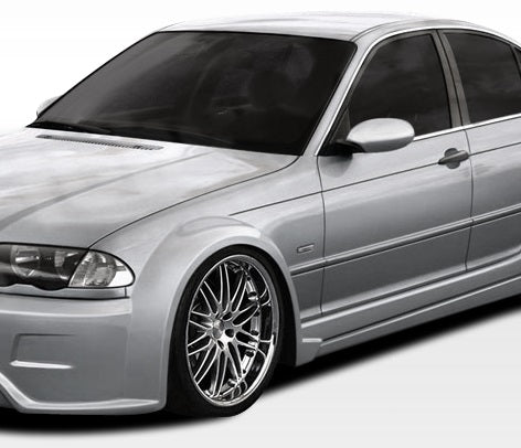1999-2005 BMW 3 Series E46 4DR Duraflex I-Design Wide Body Front Fender Flares - 2 Piece