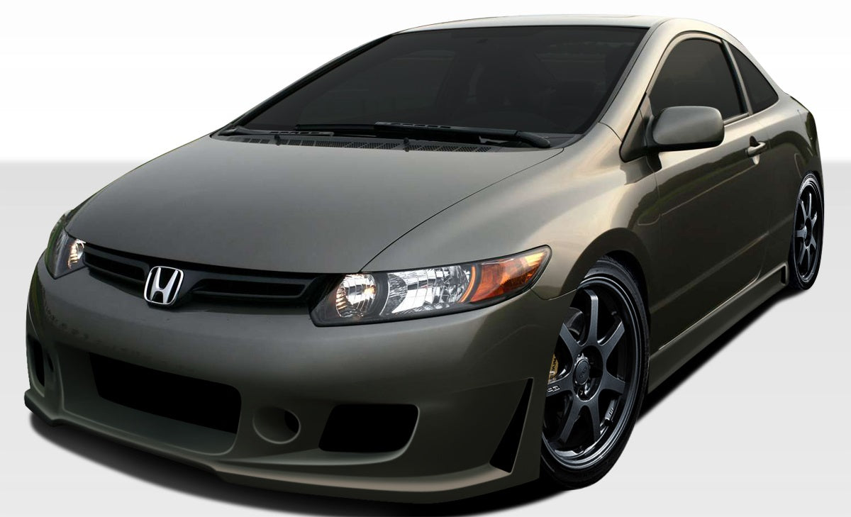 2006-2011 Honda Civic 2DR Duraflex B-2 Body Kit - 4 Piece - Includes B-2 Front Bumper Cover (106855) B-2 Side Skirts Rocker Panels (106856) B-2 Rear Bumper Cover (106857)