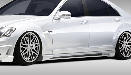 2007-2013 Mercedes S Class W221 Eros Version 2 Side Skirts Rocker Panels - 2 Piece