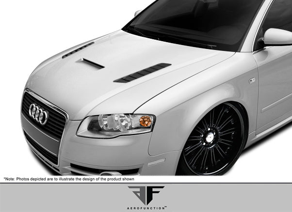 2006-2008 Audi A4 S4 B7 AF-1 Hood ( GFK ) - 1 Piece