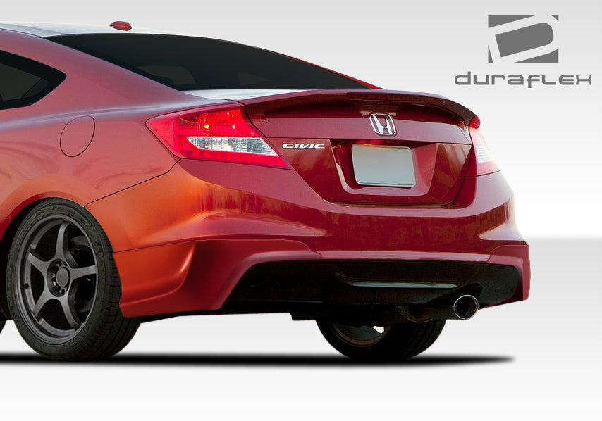 2012-2013 Honda Civic Si 2DR Duraflex H-Sport Body Kit - 6 Piece - Includes H-Sport Front Add Ons Spat Extensions (107951) H-Sport Side Skirts (107952) H-Sport Rear Add Ons Spat Extensions (107953)