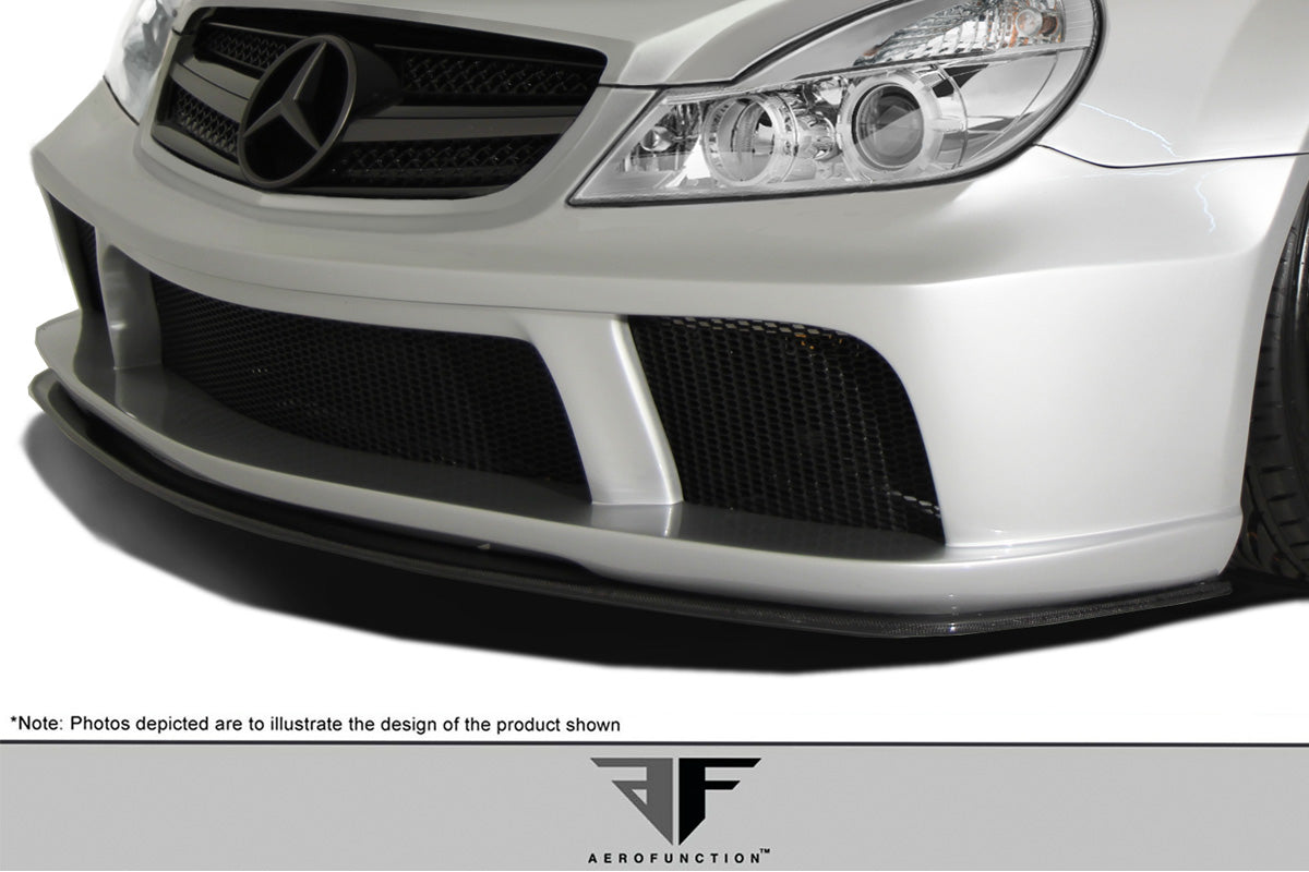 2003-2012 Mercedes SL Class R230 Carbon AF Signature 1 Series Wide Body Conversion Front Add On Spoiler ( CFP ) - 1 Piece