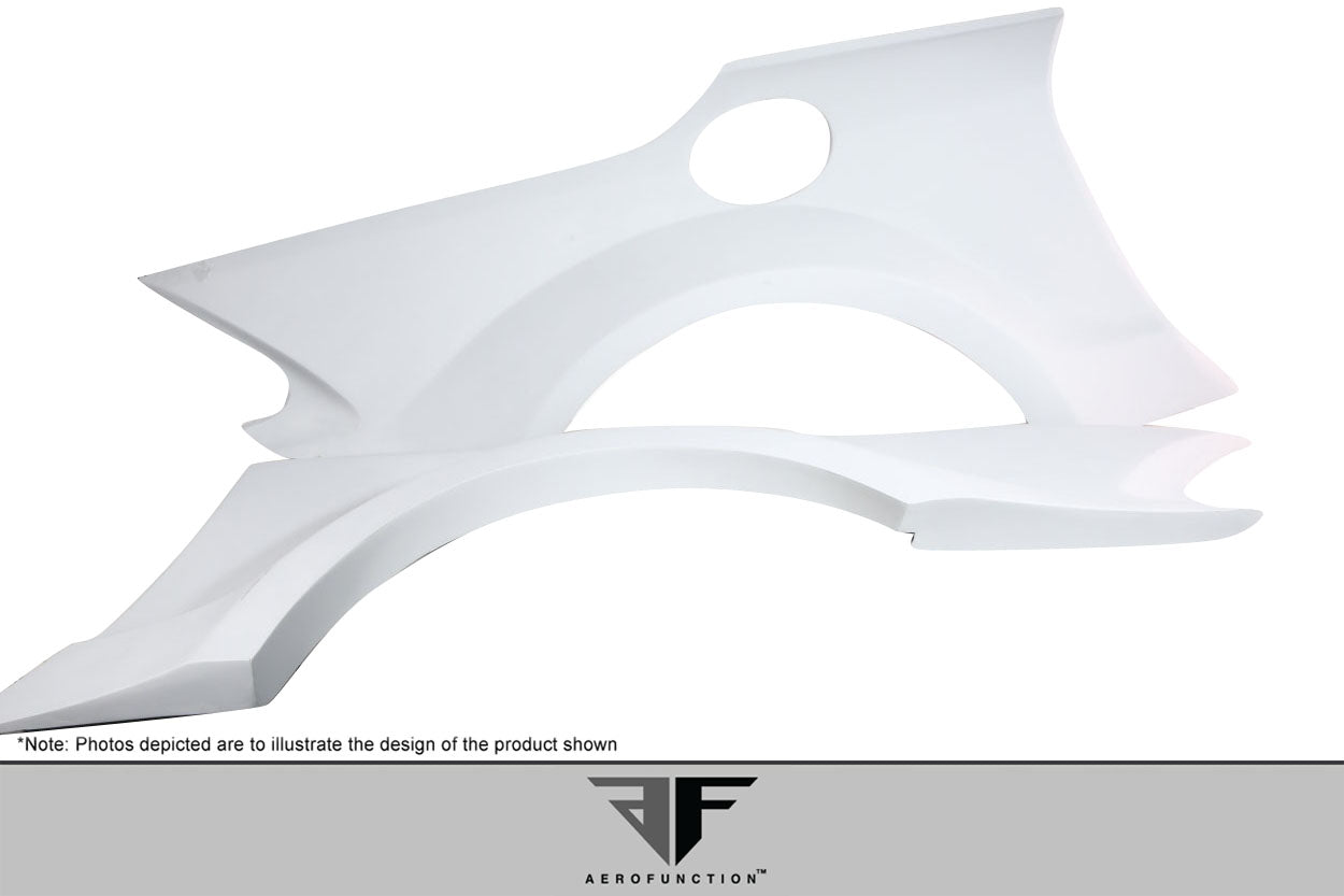 2003-2012 Mercedes SL Class R230 AF Signature 1 Series Wide Body Conversion Rear Fenders ( GFK ) - 2 Piece