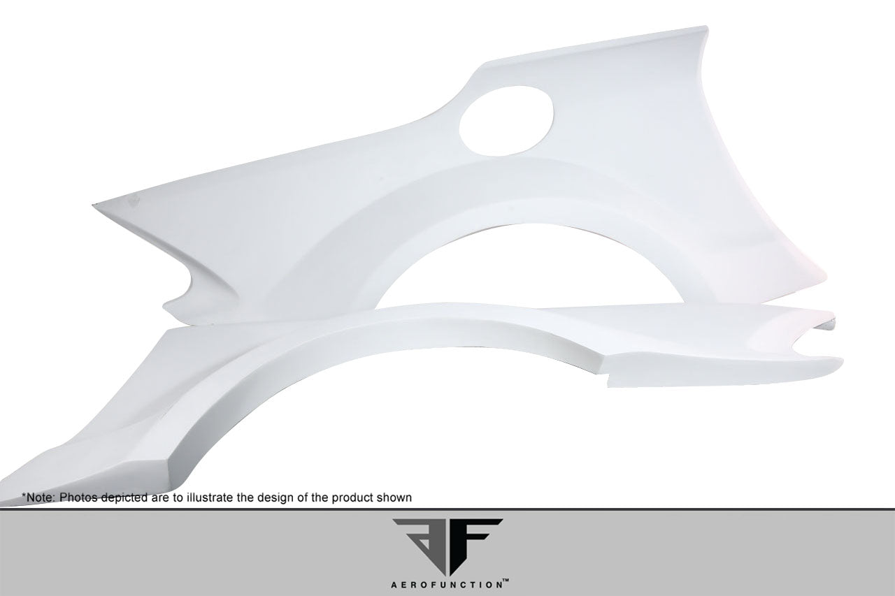 2003-2012 Mercedes SL Class R230 AF Signature 1 Series Wide Body Conversion Rear Fenders ( GFK ) - 2 Piece