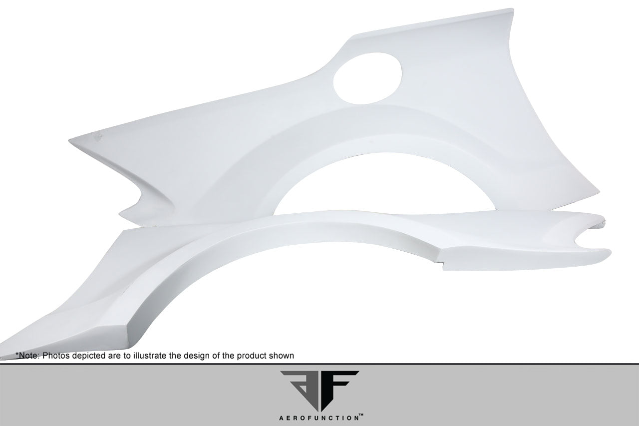 2003-2012 Mercedes SL Class R230 AF Signature 1 Series Wide Body Conversion Rear Fenders ( GFK ) - 2 Piece