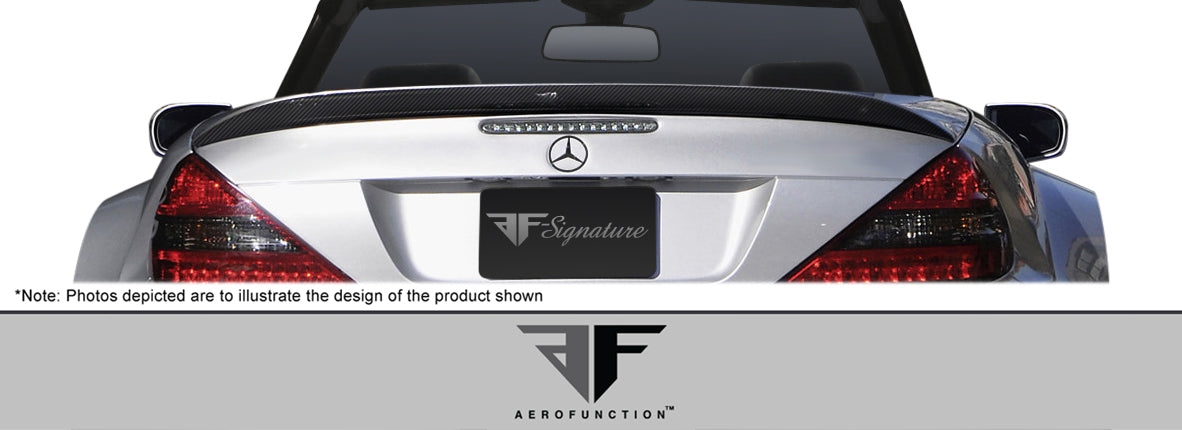 2003-2012 Mercedes SL Class R230 Carbon AF Signature 1 Series Conversion Trunk Spoiler ( CFP ) - 1 Piece