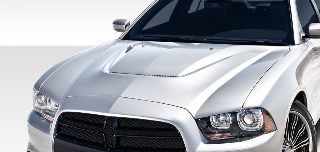 2011-2014 Dodge Charger Duraflex SRT Look Hood - 1 Piece