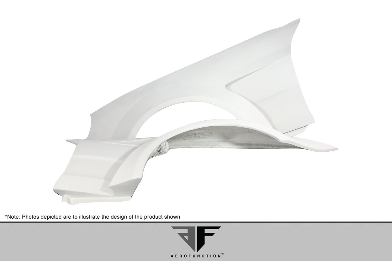 2003-2008 Mercedes SL Class R230 AF Signature 1 Series Wide Body Conversion Front Fenders ( GFK ) - 2 Piece