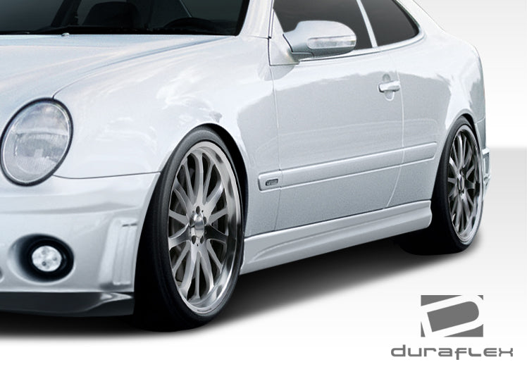 1998-2002 Mercedes CLK W208 Duraflex C63 Look Body Kit - 4 Piece - Includes C63 Look Front Bumper Cover (108054) C63 Look Side Skirts Rocker Panels (108055) C63 Look Rear Bumper Cover (108056)