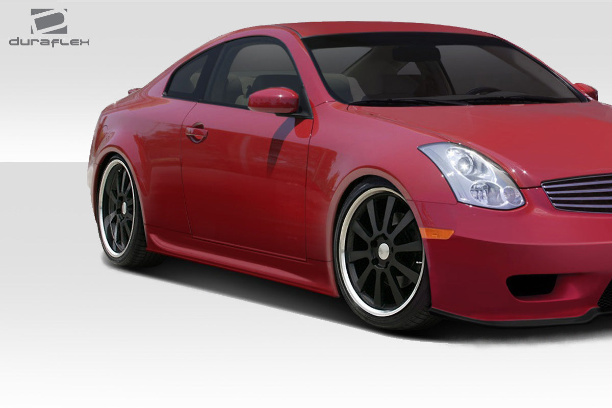 2003-2007 Infiniti G Coupe G35 Duraflex Sigma Body Kit - 4 Piece - Includes Sigma Front Bumper Cover (108072) Sigma Side Skirts Rocker Panels (108073) Sigma Rear Lip Under Spoiler Air Dam (108074)
