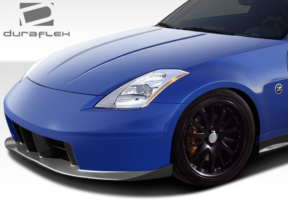 2003-2008 Nissan 350Z Z33 Duraflex N-3 Body Kit - 5 Piece - Includes N-3 Front Bumper Cover (108081) N-1 Side Skirts Rocker Panels (100497) N-1 Rear Add On Bumper Spat Extensions (100496)