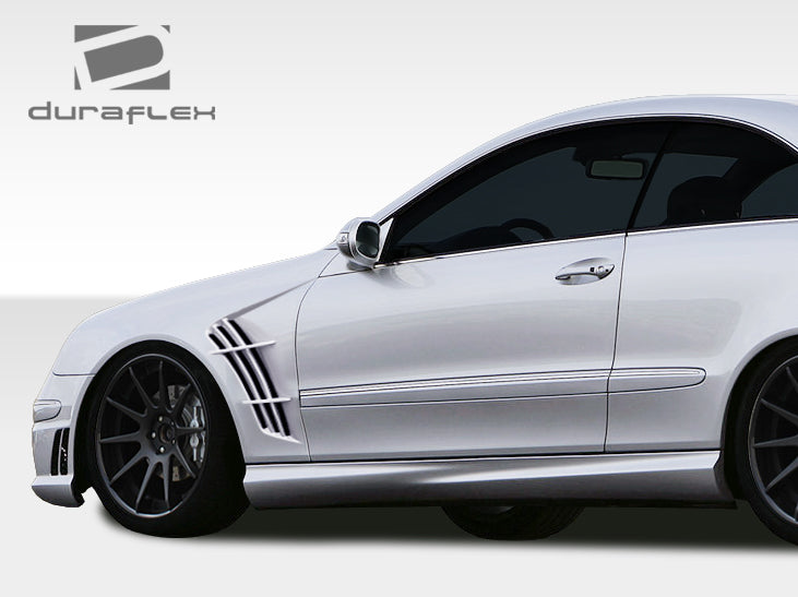 2003-2009 Mercedes CLK W209 Duraflex W-1 Body Kit - 6 Piece - Includes W-1 Front Bumper Cover (107684) AMG Side Skirts Rocker Panels (103086) AMG Rear Bumper Cover (103087) W-1 Fenders (108249)