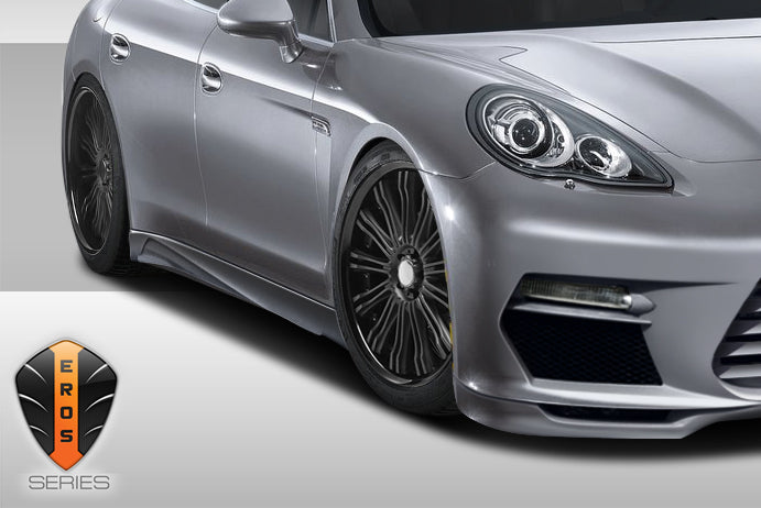 2010-2013 Porsche Panamera Eros Version 2 Body Kit - 4 Piece - Includes Eros Version 2 Front Lip Under Spoiler Air Dam (108278) Eros Version 3 Side Skirts Rocker Panels (108283) Eros Version 2 Rear Lip Under Spoiler Air Dam (108279)