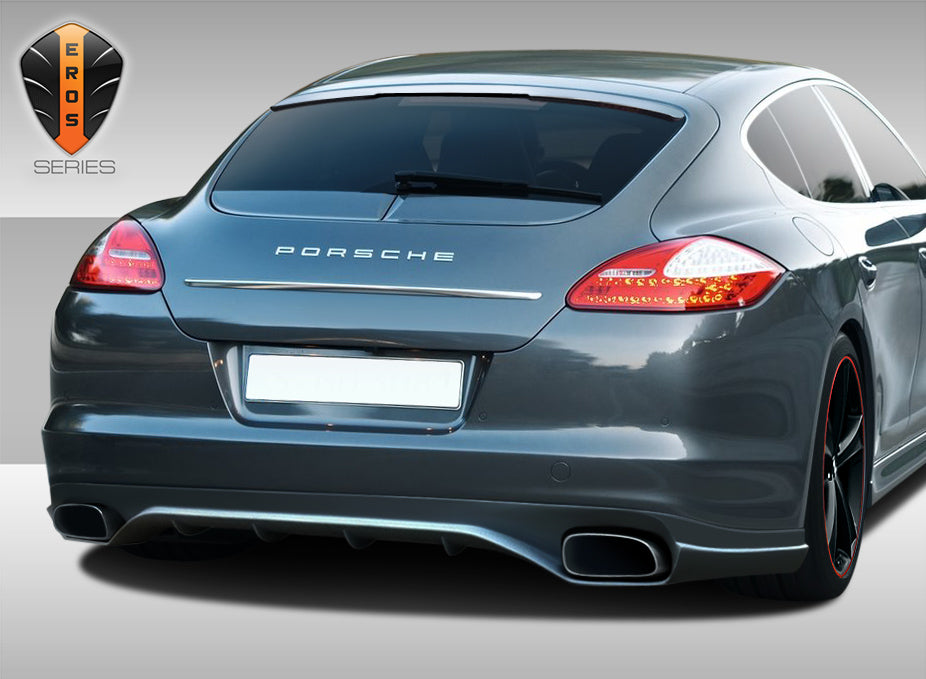 2010-2013 Porsche Panamera Eros Version 2 Body Kit - 4 Piece - Includes Eros Version 2 Front Lip Under Spoiler Air Dam (108278) Eros Version 3 Side Skirts Rocker Panels (108283) Eros Version 2 Rear Lip Under Spoiler Air Dam (108279)