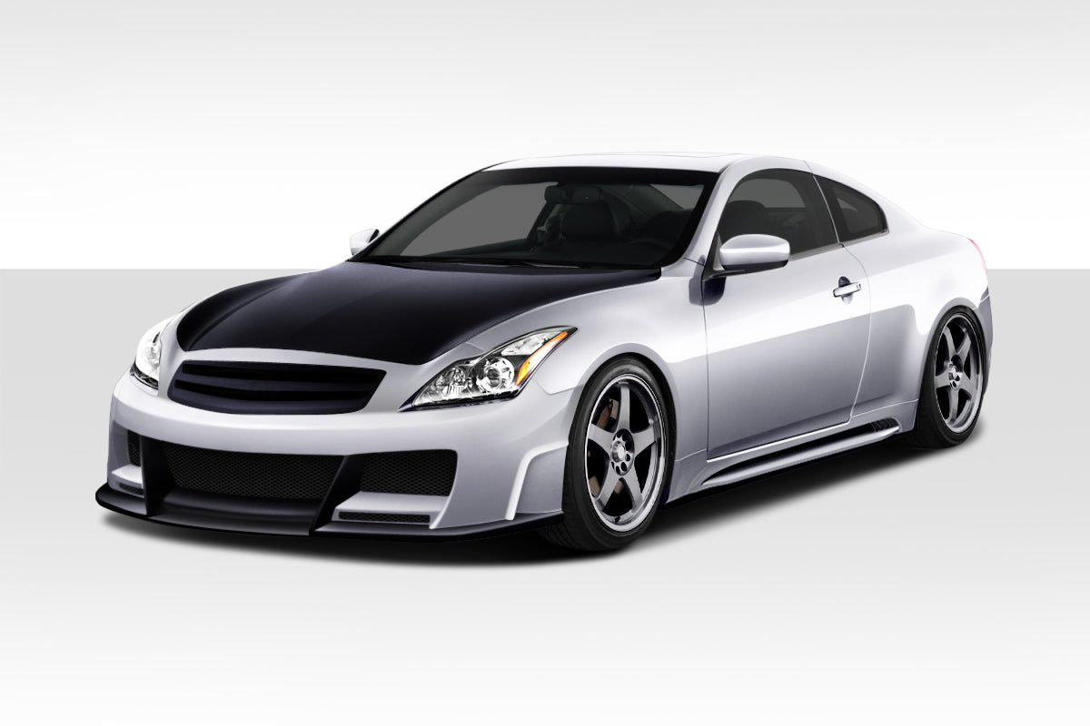 2008-2015 Infiniti G Coupe G37 Q60 2DR Duraflex Elite Body Kit - 4 Piece - Includes Elite Front Bumper Cover (108238) Elite Side Skirts Rocker Panels (108239) GT Concept Rear Bumper Cover (104677)