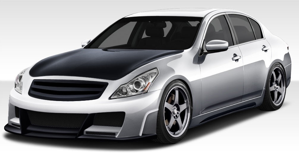 2010-2013 Infiniti G Sedan G25 35 37 Duraflex Elite Body Kit - 4 Piece - Includes Elite Front Bumper Cover (108242) Elite Side Skirts Rocker Panels (107667) Elite Rear Bumper Cover (107668)