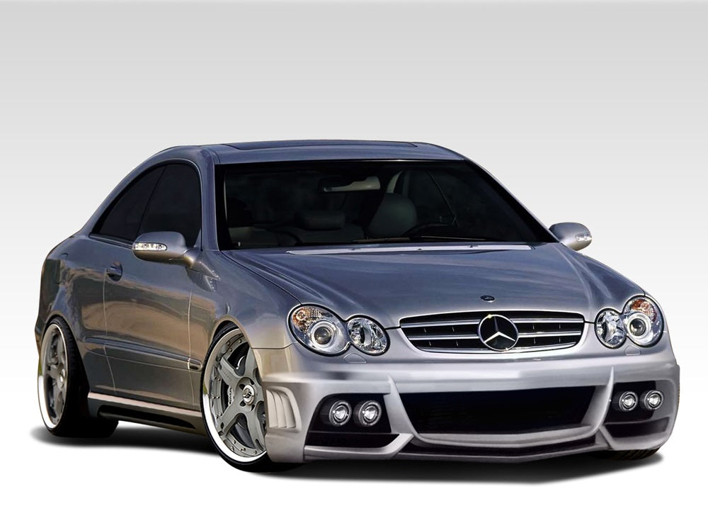 2003-2009 Mercedes CLK W209 Duraflex W-1 Body Kit - 6 Piece - Includes W-1 Front Bumper Cover (107684) AMG Side Skirts Rocker Panels (103086) AMG Rear Bumper Cover (103087) W-1 Fenders (108249)