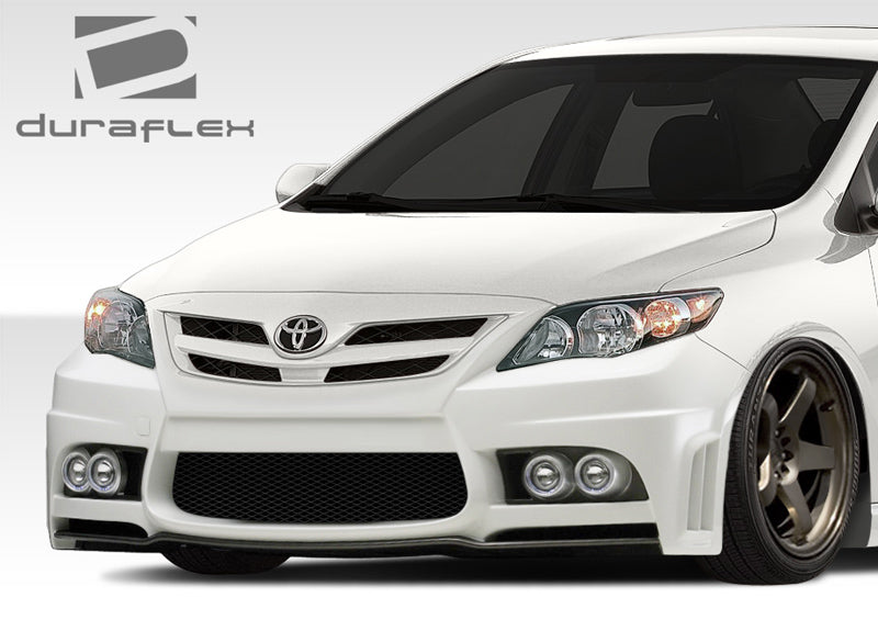 2011-2013 Toyota Corolla Duraflex W-1 Body Kit - 4 Piece - Includes W-1 Front Bumper Cover (108398) W-1 Side Skirts Rocker Panels (108399) W-1 Rear Bumper Cover (108400)