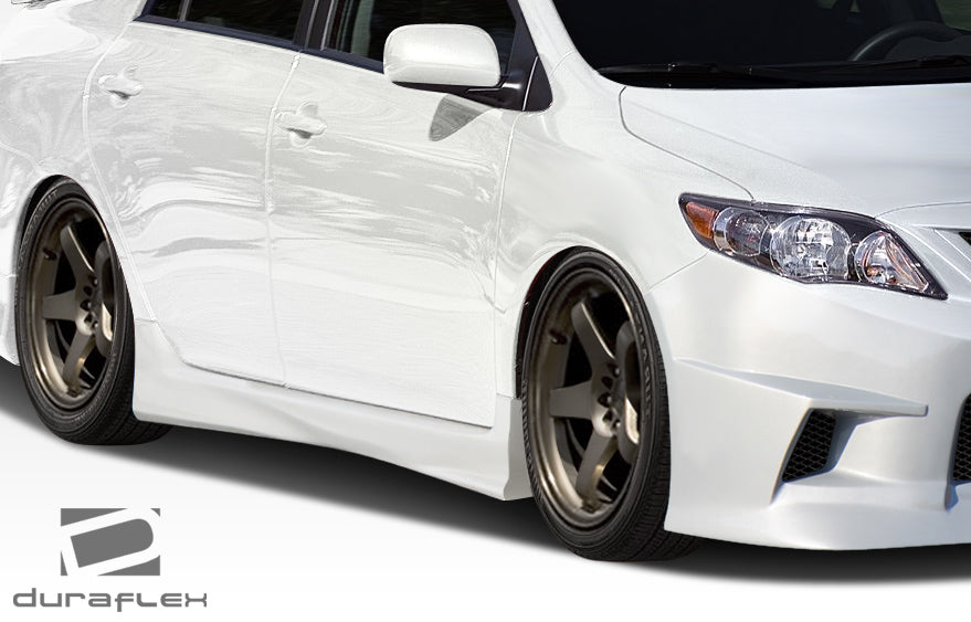 2011-2013 Toyota Corolla Duraflex GT Concept Body Kit - 4 Piece - Includes GT Concept Front Bumper Cover (108402) GT Concept Side Skirts Rocker Panels (108403) GT Concept Rear Bumper Cover (108404)