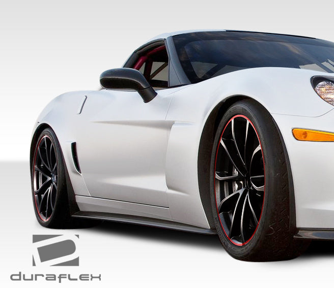 2005-2013 Chevrolet Corvette C6 Z06 GS ZR1 Duraflex GT500 Body Kit - 4 Piece - Includes GT500 Front Lip Under Spoiler Air Dam (108406) GT500 Side Splitters (108408) GT500 Rear Diffuser (108410)