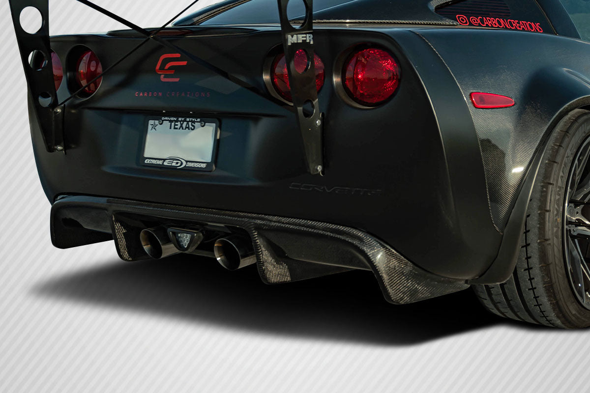 2005-2013 Chevrolet Corvette C6 Carbon Creations GT500 Rear Diffuser - 1 Piece
