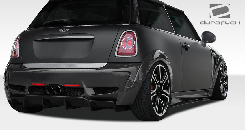 2007-2015 Mini Cooper R56 R57 R58 R59 Duraflex DL-R Body Kit - 6 Piece - Includes DL-R Front Bumper Cover (108445) DL-R Side Skirts Rocker Panels (108447) DL-R Rear Bumper Cover (108449)